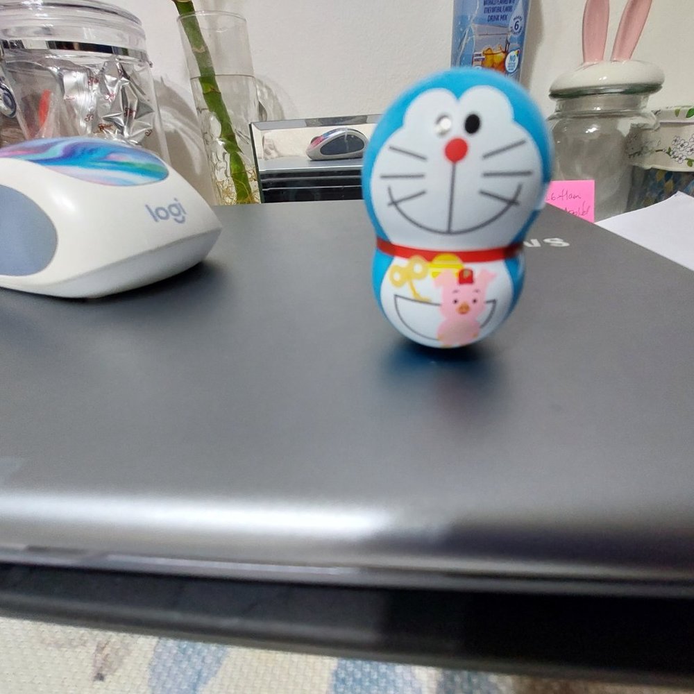 Super Cute Doraemon Ding Dong Mini Figurine Toy Kids Cartoon Anime Cutie Blue